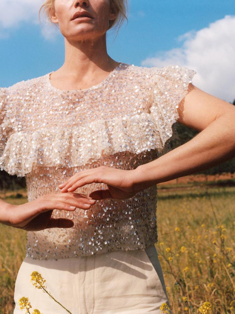Oui  l'incursion de sequins au sein de nos tenues printanires !