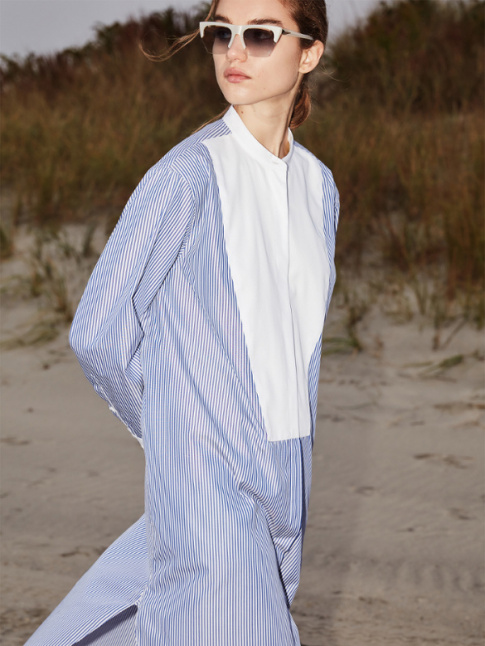 Dtails masculin + coupe pure = la parfaite robe chemise