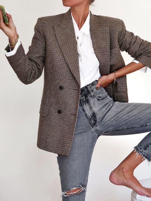 Oui au slim lgrement dchir susceptible de twister un look preppy !