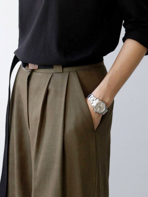 Le pantalon large  pinces, l'alpha et l'omga d'une garde-robe lgamment androgyne !