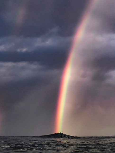 La formation d'un arc-en-ciel aprs la pluie... une leon de vie en soi !