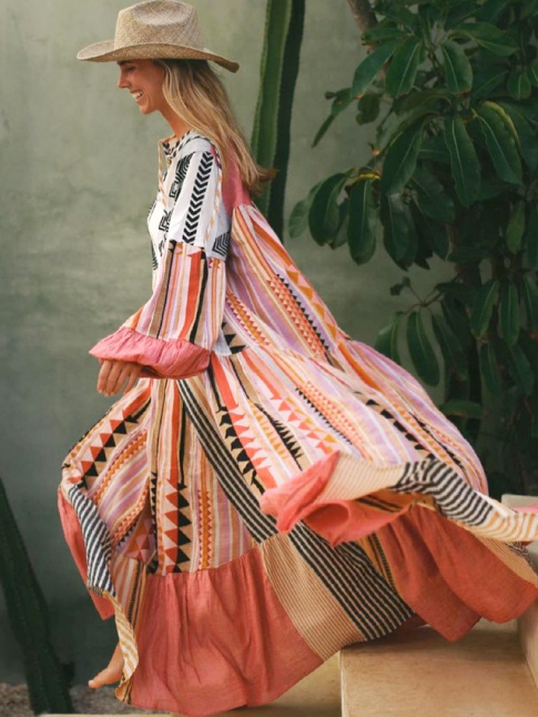 Wanted : une longue robe  la fois lgre, ample et colore !