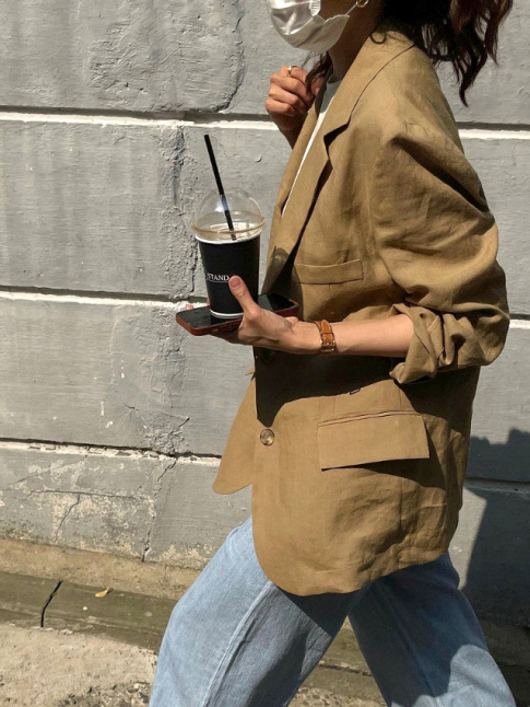 Pour ou contre le blazer en lin froiss ?