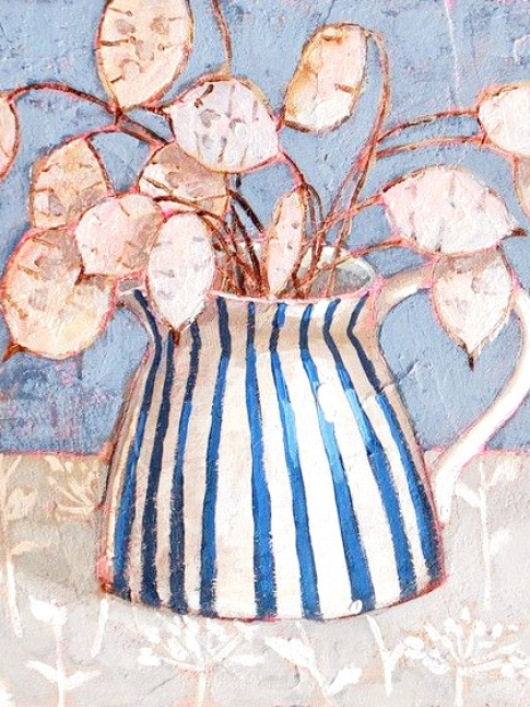 Rayures bleu et blanc + rose ple = le bon mix