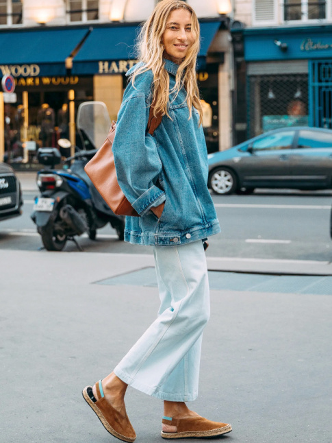 Duo de jeans + touches de caramel = le bon mix