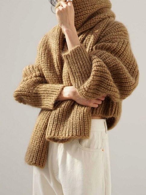 Envie de pull moelleux et de jean large tombant sur les hanches...