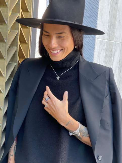 Blazer + pull col roul droul = le bon mix