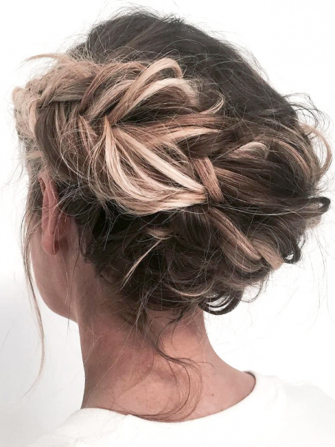 Oui  la couronne de tresses revisite en mode coiff/dcoiff !