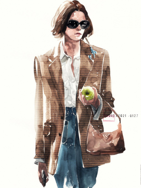 Wanted : un blazer masculin  petits carreaux !