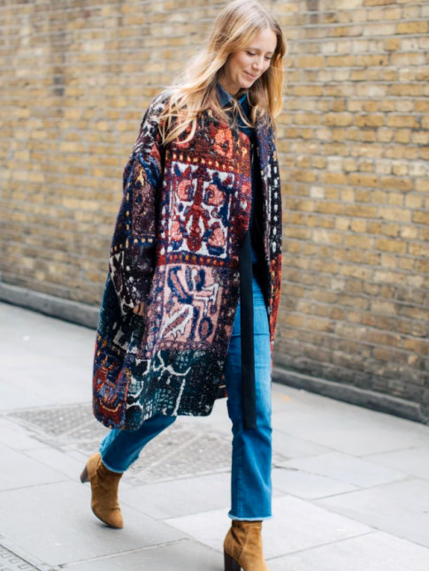 Wanted : un manteau jacquard susceptible de twister n'importe quel look sage !