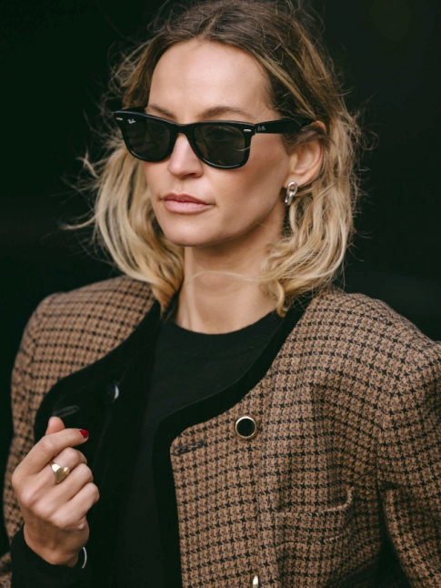 Tweed + col rond = le bon mix