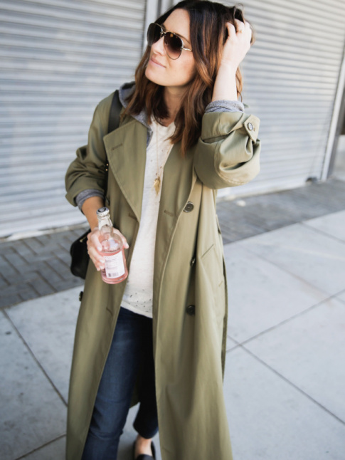 Le trench kaki, encore plus dsirable que le classique trench beige ?