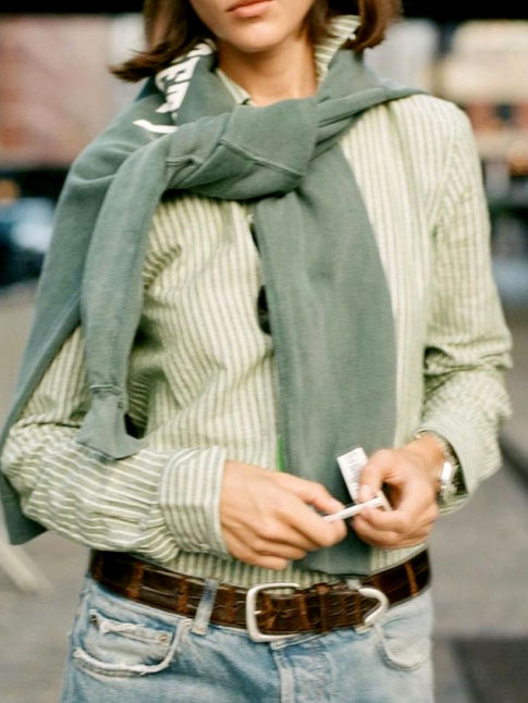Oui au camaeu de vert dilu trait sur une note masculine !