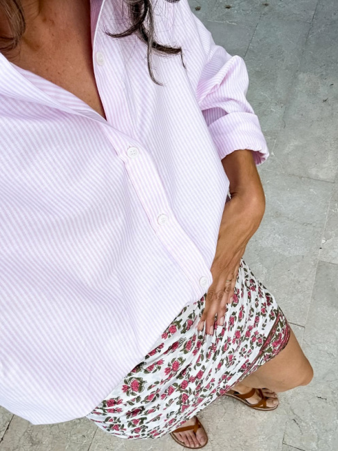 Chemise raye + paro = le bon mix