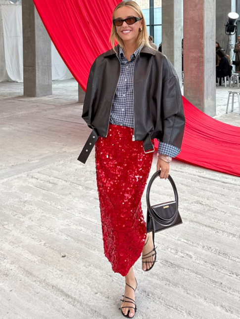 Sequins + vichy = le bon mix