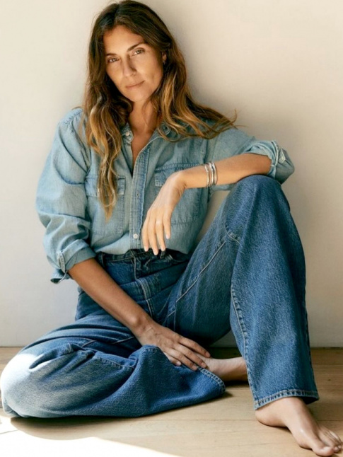 Le secret du total look jean : un bon duo de dlavages !
