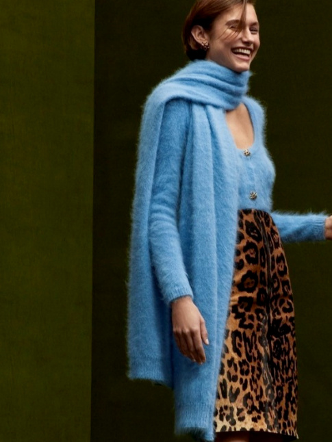 Bleu ciel + lopard = le bon mix