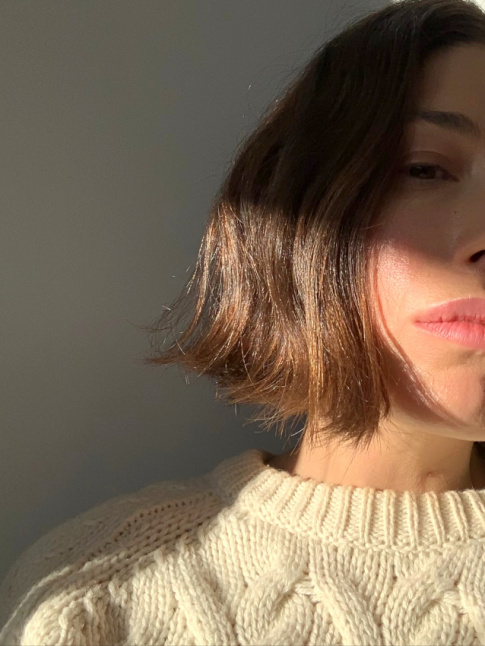 Petit carr net + pull irlandais = le bon mix