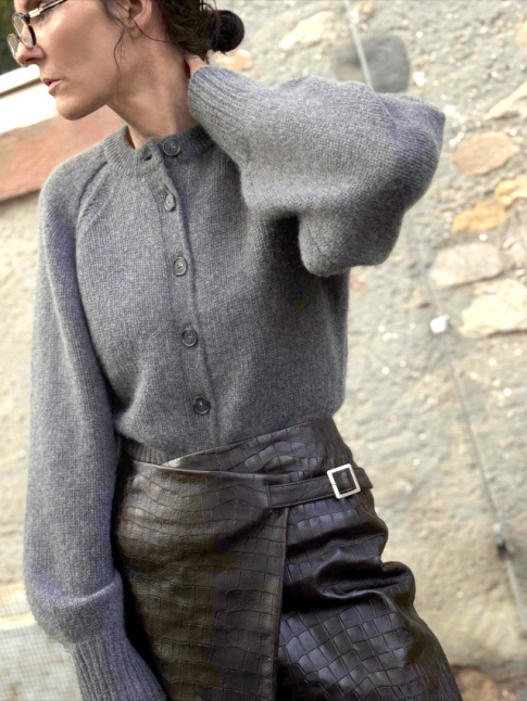 Cuir + maille = le bon mix