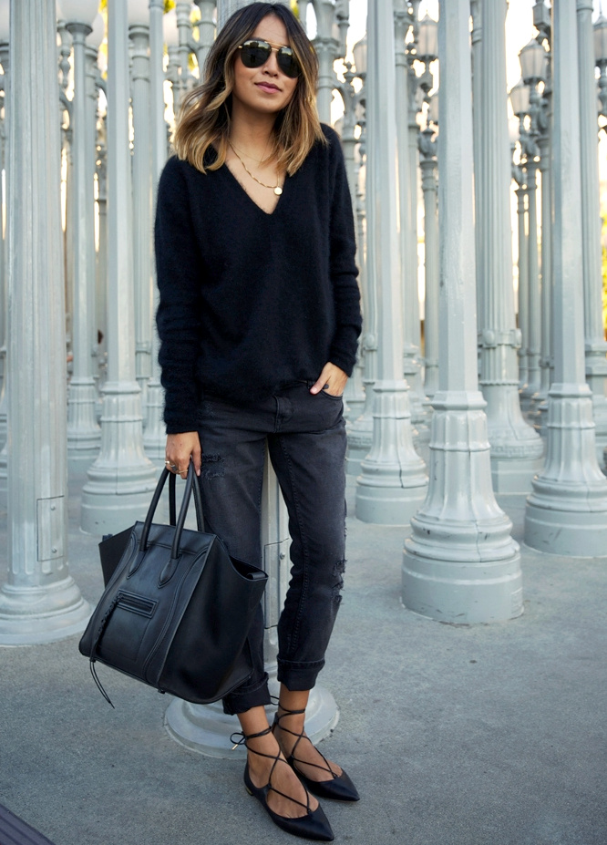 Le parfait total look noir #198