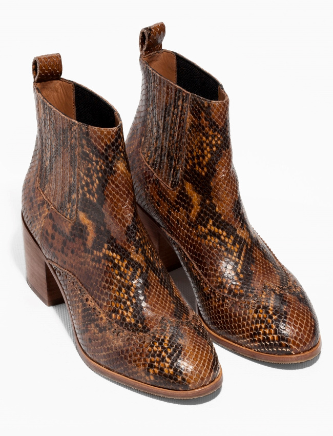 Wanted : des chelsea boots imprimé python