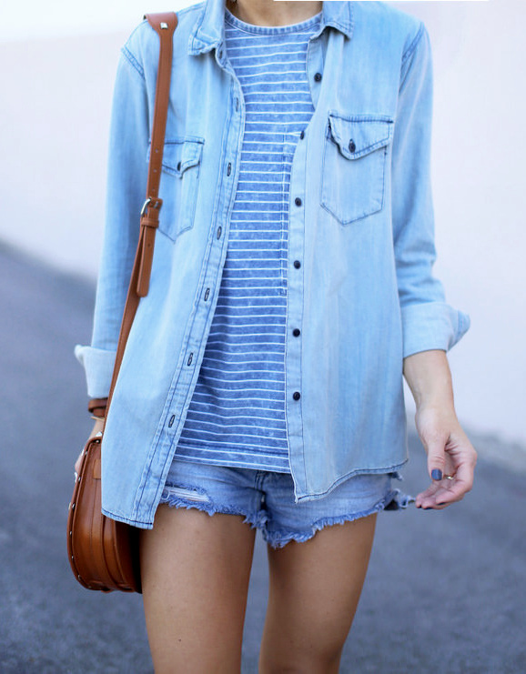 Entre teintes ton sur ton et mini besace caramel, ce petit look casual a tout bon !