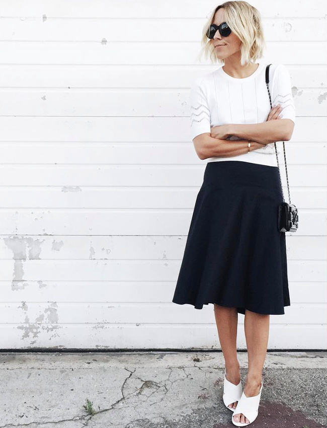 Le parfait total look noir et blanc #22