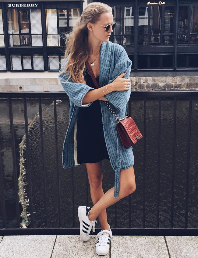 Le kimono en denim, une bonne alternative au trench !