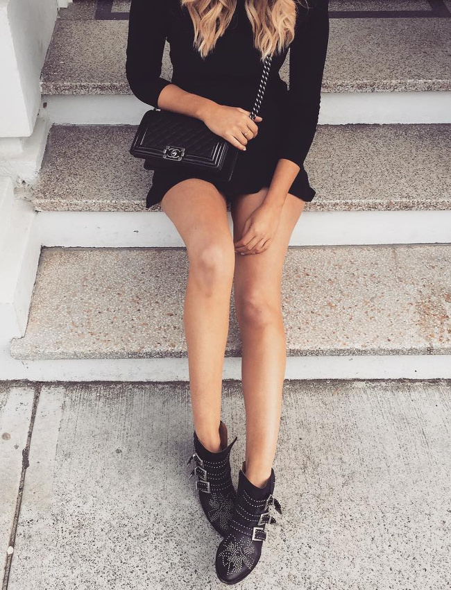 Le parfait total look noir #179