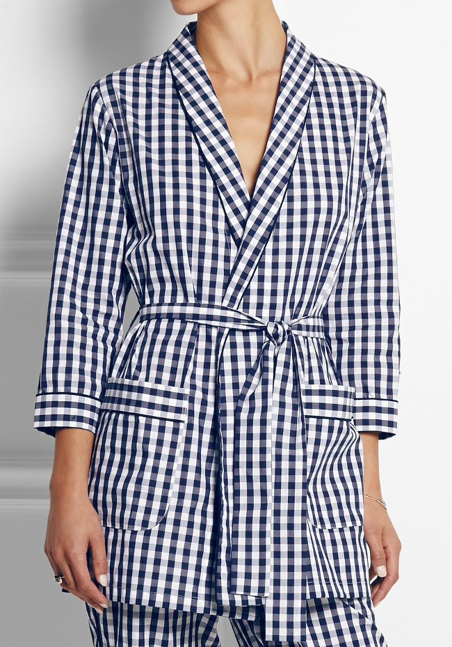 Et si on transformait nos vestes de pyjama vichy en blazer ?