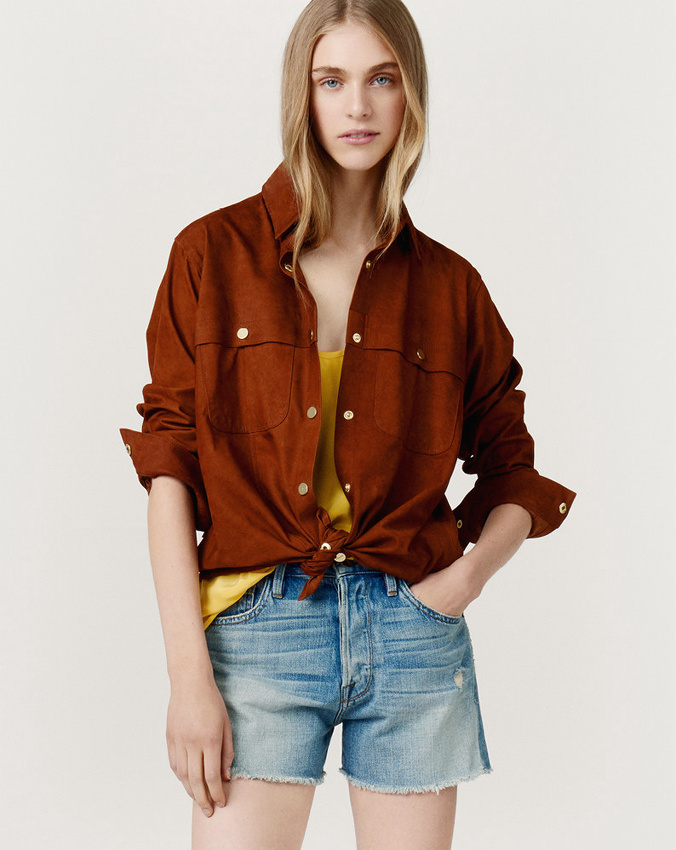 La chemise en daim, la nouvelle chemise en jean !