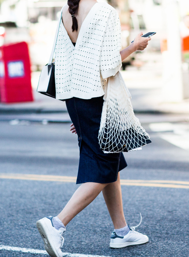 Pour ou contre le filet � provision utilis� en sac � main ?