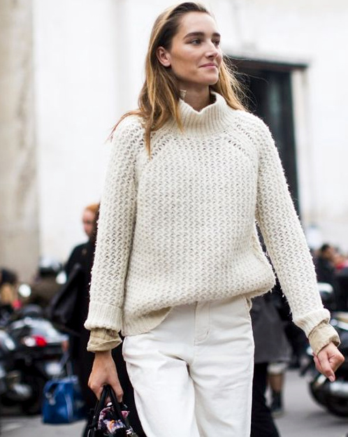 Oui au mix and match de blanc et faux blanc !