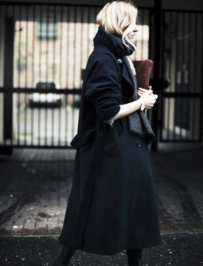 Cet hiver, on n'h�site pas � retrousser les manches de nos manteaux longs !