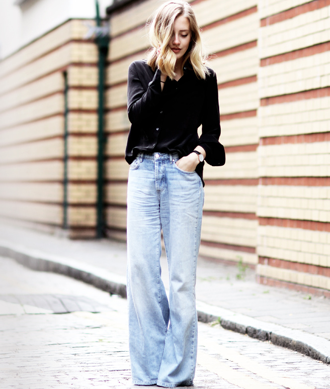 Le jean large flare, une bonne alternative au jean boyfriend !