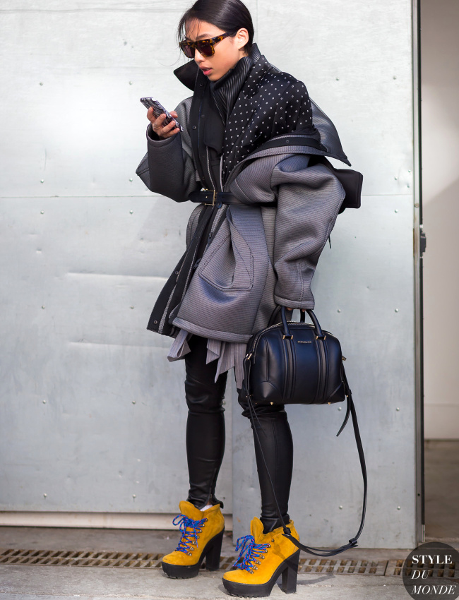 Quand le manteau de ski s'offre une vir�e urbaine !