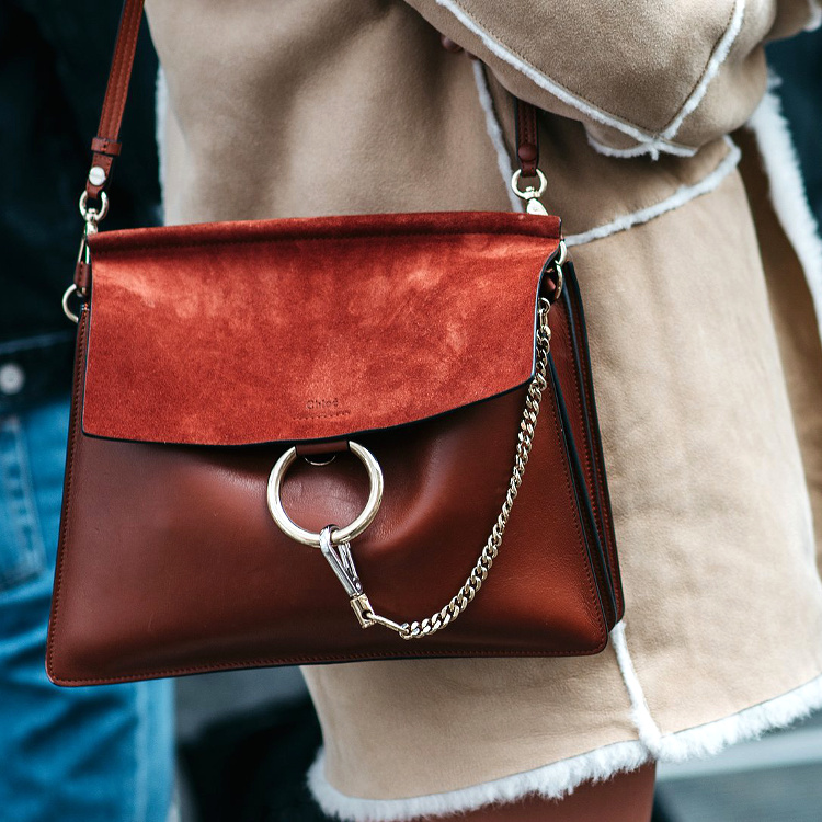 Le mix cuir lisse/veau velours sied particuli�rement bien au Faye de chez Chlo� !