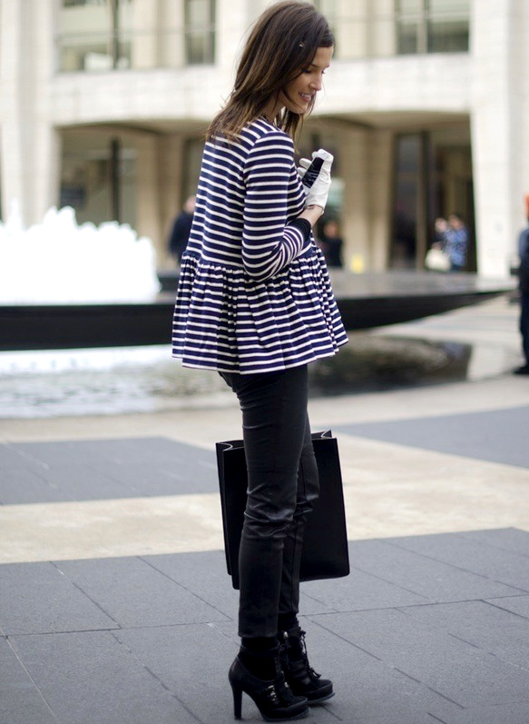 Wanted : un top peplum marini�re