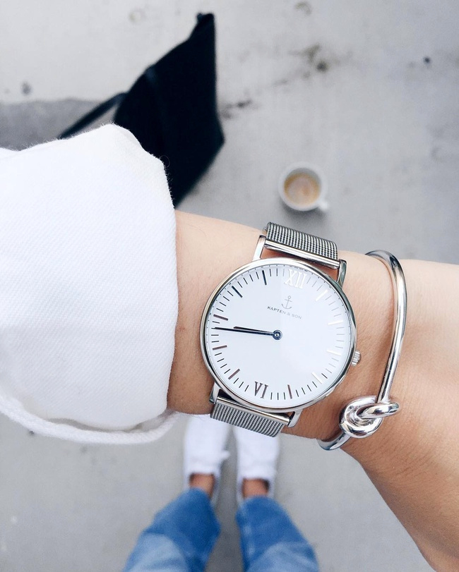 Oui au duo argent� montre/bracelet !