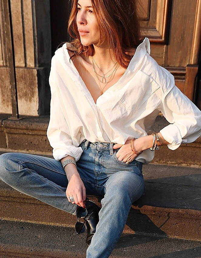 La chemise blanche se porte d�sormais 