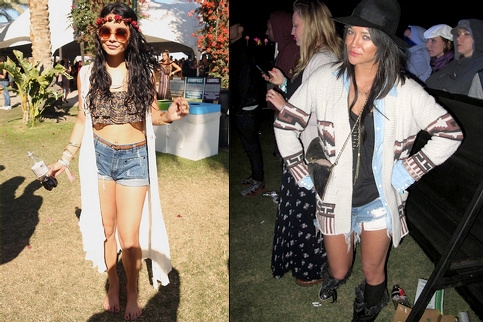 Coachella 2012 - Vanessa Hudgens & Jessica Szohr