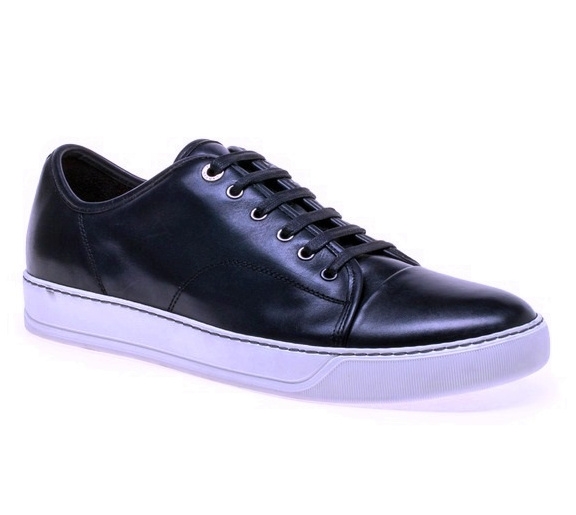 La Sneaker en cuir navy LANVIN