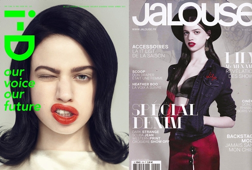 Lily McMenamy pour i-D et Jalouse