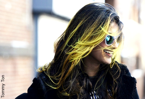 Le ombr hair fluo