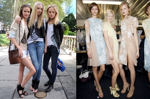 Petites confidences entre mannequins