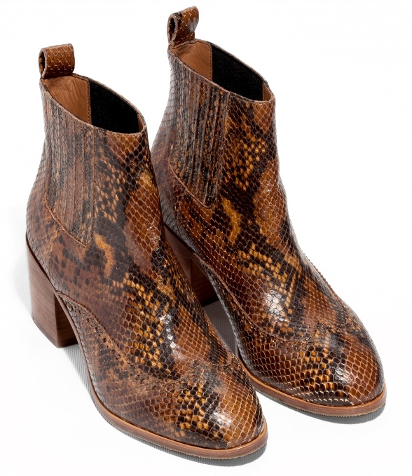 Bottine femme python outlet