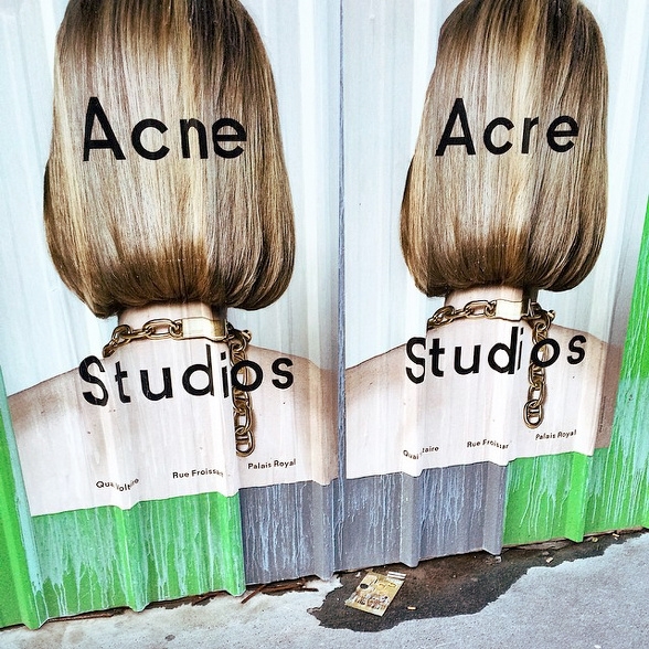 Affiche publicitaire Acne