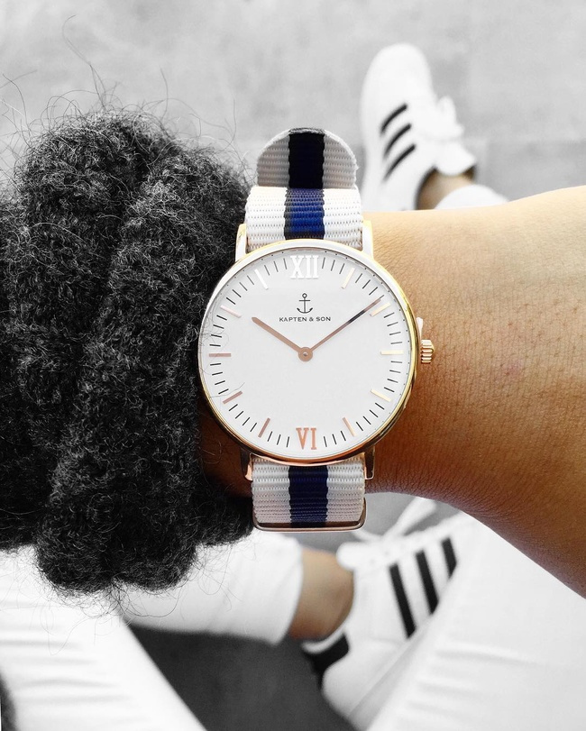 Cadran rond + bracelet marin = le bon mix