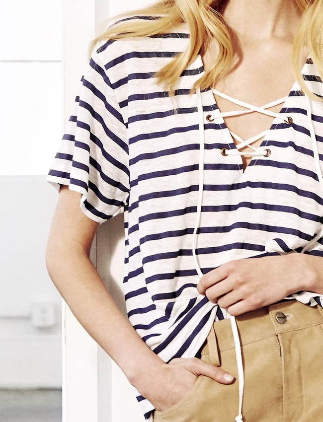 Le la�age sied bien aux rayures marini�re !