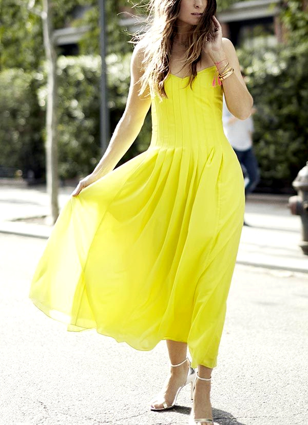 Se glisser dans une robe jaune, ou comment optimiser son capital bonne humeur !